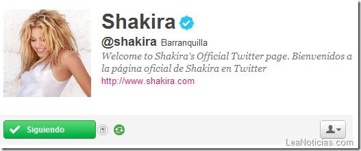 Shakira-en-Twitter