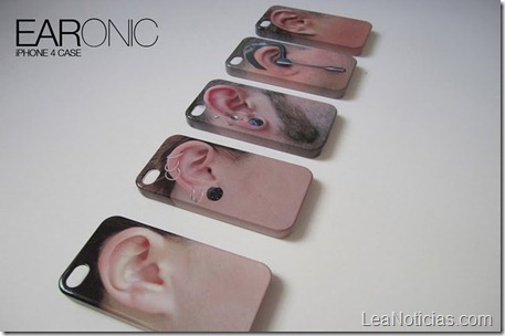Creativos cases o protectores de iPhone, diseñado para parecerse a los oídos reales de personas 01