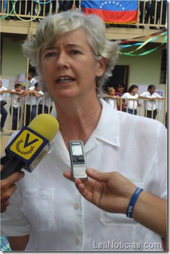 Catherine Nettleton, Embajadora del Reino Unido en Venezuela.