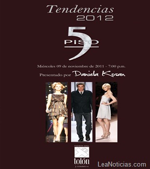 Desfile Piso 5 TENDENCIA 2012