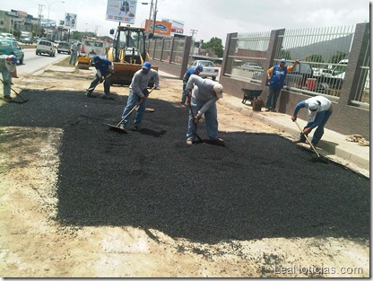 FOTO 2 trabajos de pavimentacion avenida Circunvalacion Norte