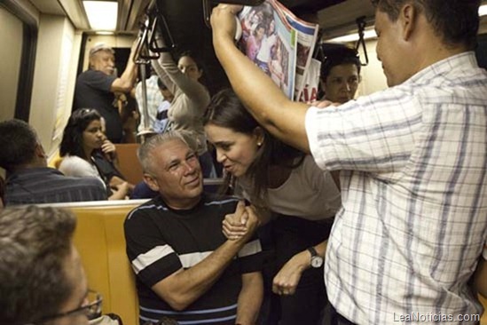 MAria Corina machado MUD metro caracas