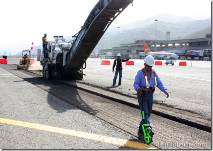 Trabajos en plataforma del terminal internacional II