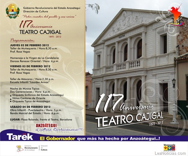 Flayer TEATRO CAJIGAL