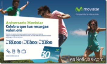 Promoción tus recargas valen oro