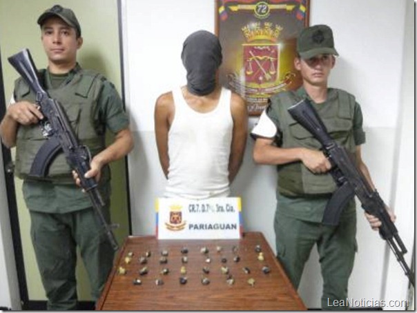 detenido con droga pariaguan 11-4-12