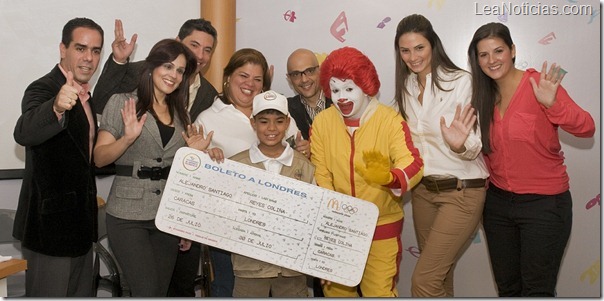 Ganador del concurso Viviendo El Espíritu Olímpico de McDonald´s