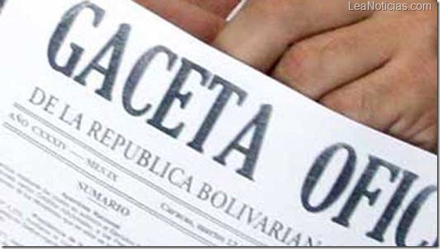 gaceta oficial