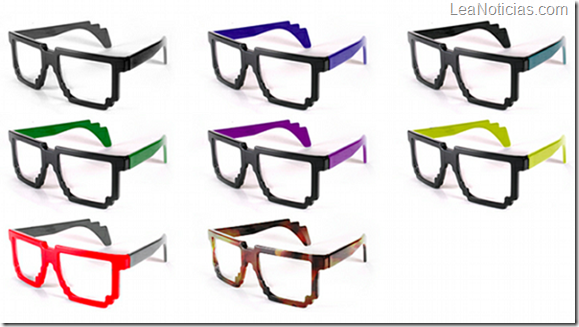 Gafas de pasta pixeladas, sólo para los más geeks