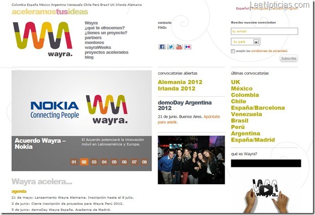 Nokia firma acuerdo con Wayra