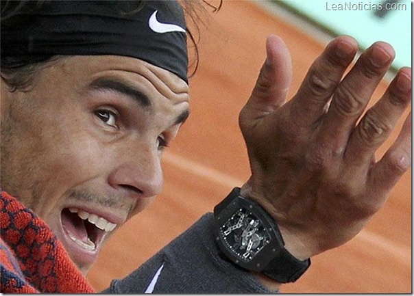 Rafael Nadal y su reloj de 300mil euros