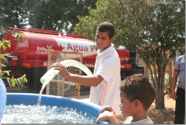 Agua para las zonas foraneas