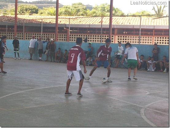 Los juegos de fútbol se realizarón en la cancha del sector Las Viviendas