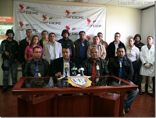 Rueda de Prensa CICPC Táchira 13-11-12