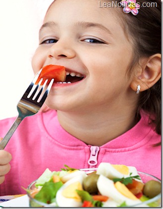 comer saludable desde niños