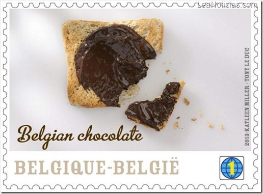 sello con olor a chocolate, Bélgica