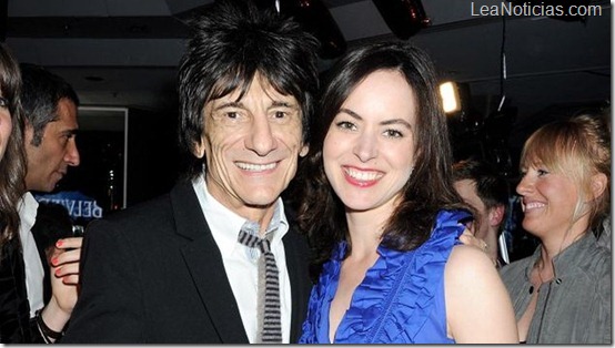 CANNES, FRANCE - MAY 18:  Ronnie Wood (L) and Sally Humphries attend the (BELVEDERE)RED Party in Cannes featuring Cyndi Lauper at the VIP Rooms at The JW Marriott on May 18, 2012 in Cannes, France.  (Photo by Dave M. Benett/Getty Images for (BELVEDERE)RED)