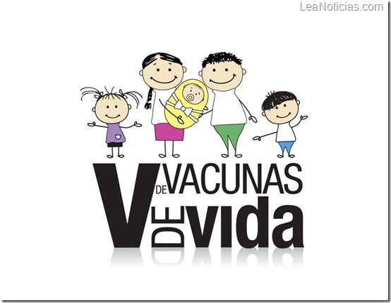 Logo Campaña V de Vacunas V de Vida
