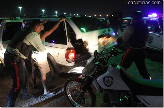 Operativo nocturno Polibolivar.