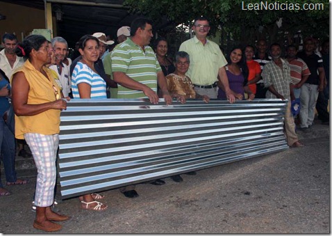 foto 1 Treinta familias del municipio Piar