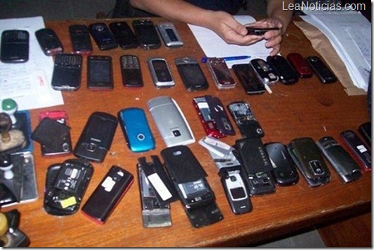 robos de celulares angertina