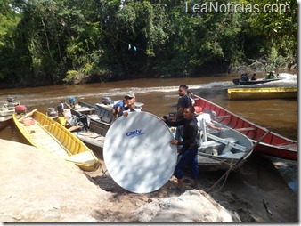 Antena Satelital llega a Karun Ken - Bolívar