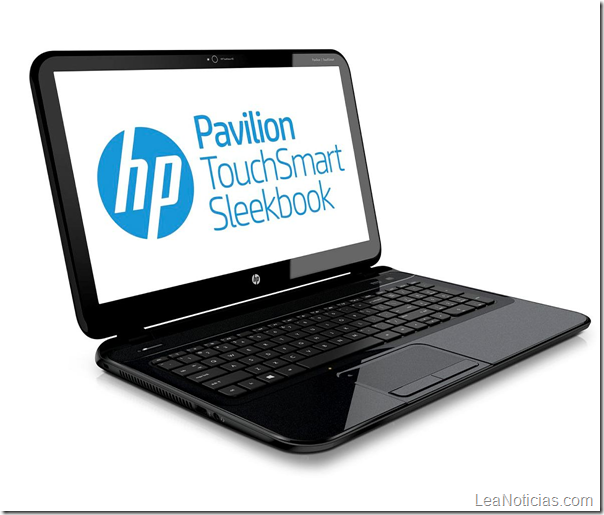 HP Pavilion TouchSmart sleekbook left