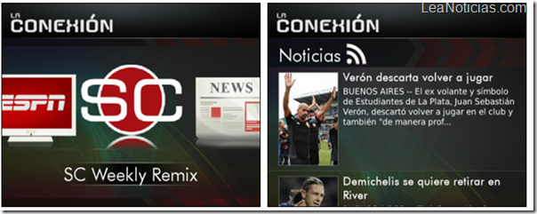 ESPN desde tu Blackberry