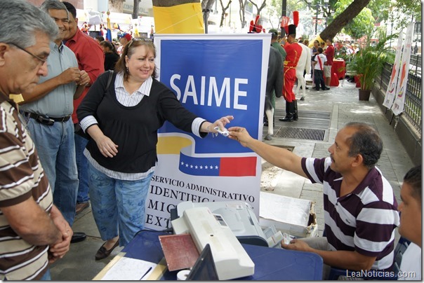 saime-realizara-operativos-de-cedulacion-en-semana-santa