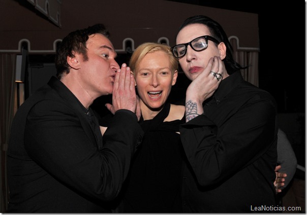 Quentin-Tarantino-Tilda-Swinton-y-Marilyn-Manson.-Craig-Barritt-Getty-Images