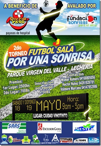 flyer futbol con patrocinantes