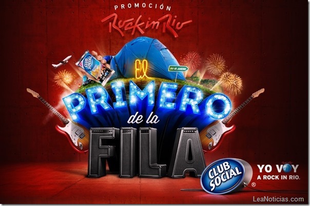 Promoción El primero de la Fila de Club Social