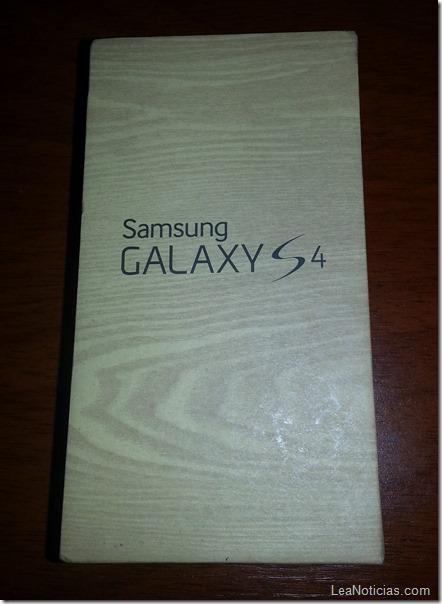 Caja del Samsung Galaxy S4