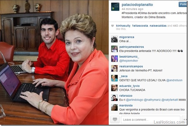 Dilma Rousseff con Jéferson Monteiro