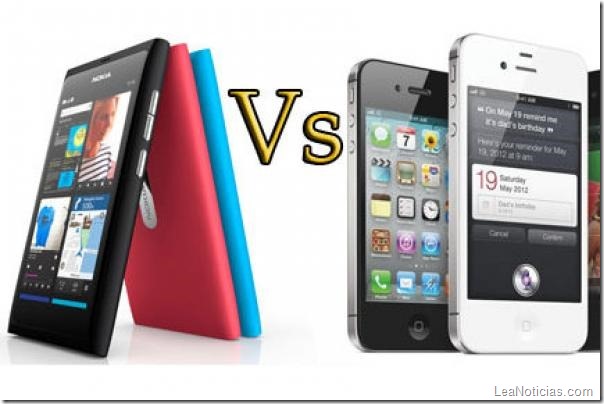 Nokia-N9-vs-Apple-iPhone-4S-comparación-de-Smartphone