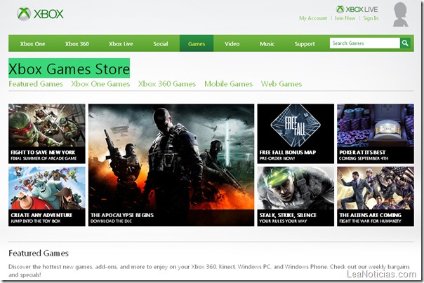 Xbox Games Store