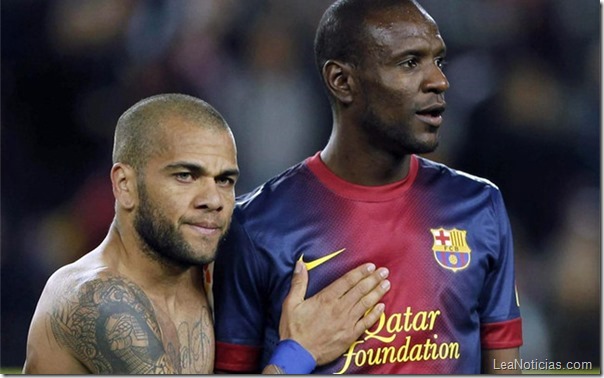eric abidal y dani alves