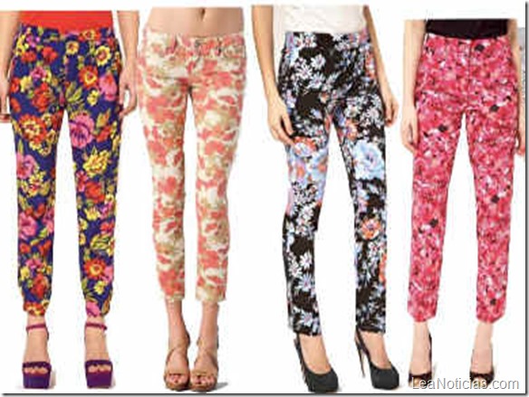 pantalones de flores