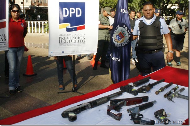FOTO 5- La policía del estado incautó en el mes de octubre nueve armas de fuego