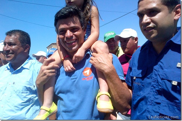 Leopoldo López  en Porlamar