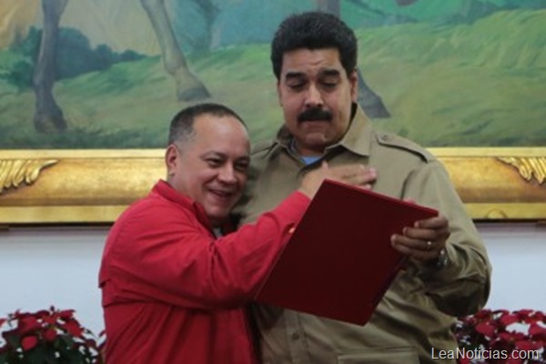Diosdado y Maduro.