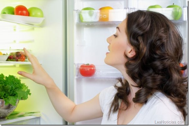 alimentos en el refrigerador