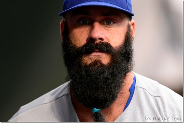 Aug 16, 2013; Philadelphia, PA, USA; Los Angeles Dodgers pitcher Brian Wilson (00) in the dugout prior to playing the Philadelphia Phillies at Citizens Bank Park. The Dodgers defeated the Phillies 4-0. Mandatory Credit: Howard Smith-USA TODAY Sports