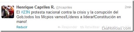 capriles tweets