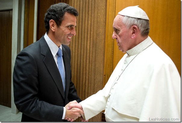 capriles y el papa 1