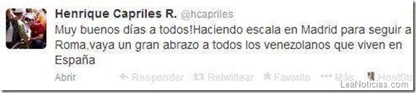 tweet henrique capriles