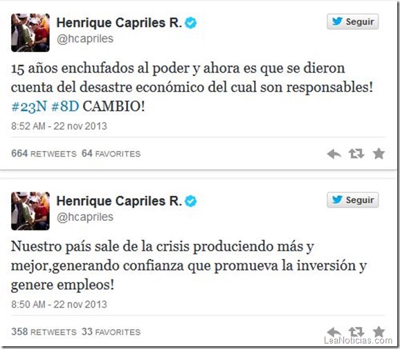 tweets capriles