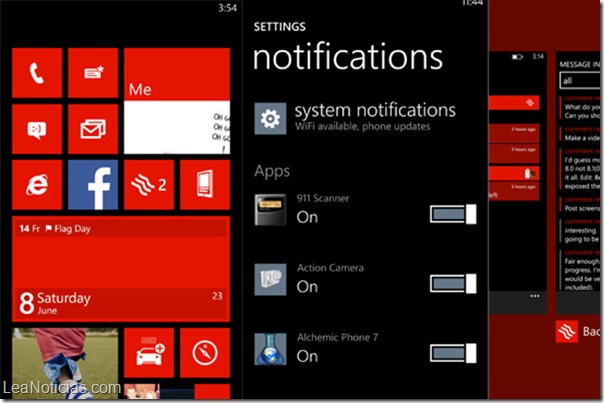 notificaciones windows phonw