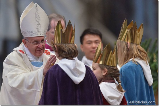 Papa Francisco pidio paz para el 2014