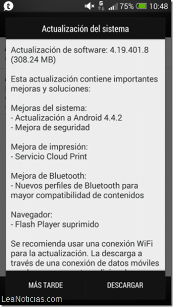 htc one actualizacion